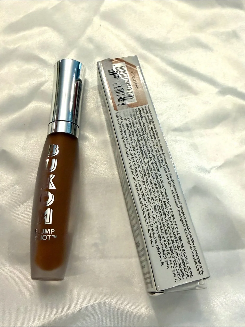Buxom Plump Shot Sheer Tint Collagen-Infused Lip Serum Gloss GET NAKED New